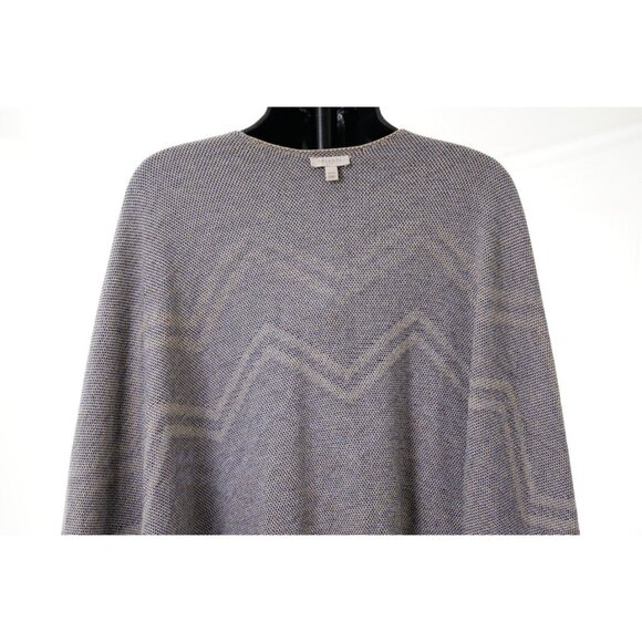 Talbots Chevron Wrapped Cardigan Cotton Blend Women's One Size Shawl Wrap - Picture 9 of 12